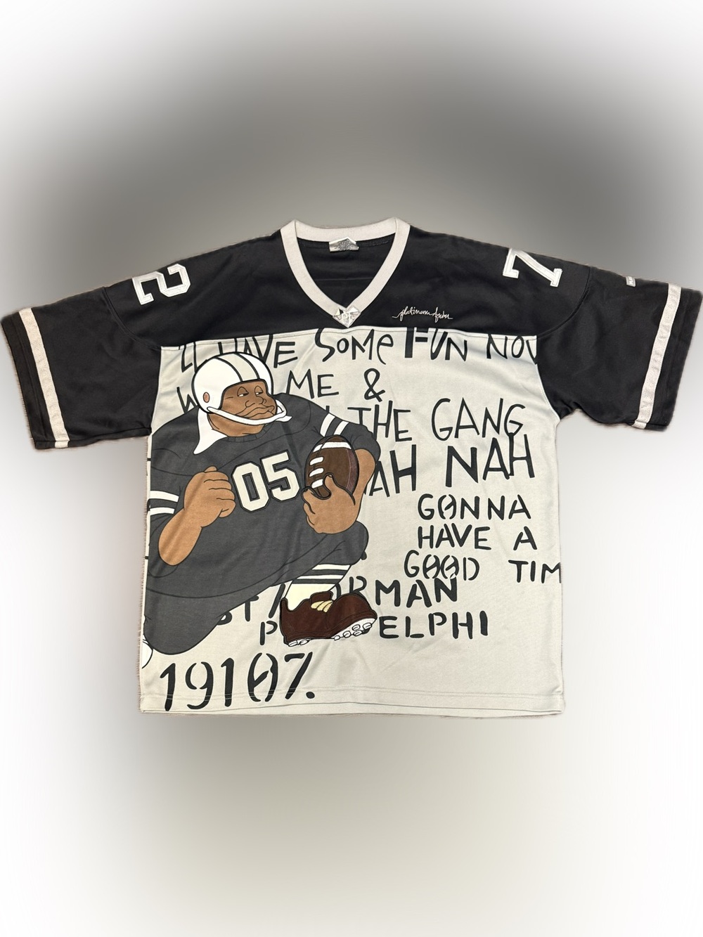 Platinum Fubu Fat Albert Football Jersey | Sz XXL